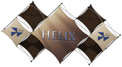 Pyramid Helix Pop up Displays
