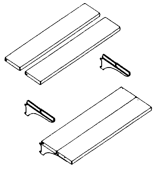 Flat Frame Double Shelf Kit