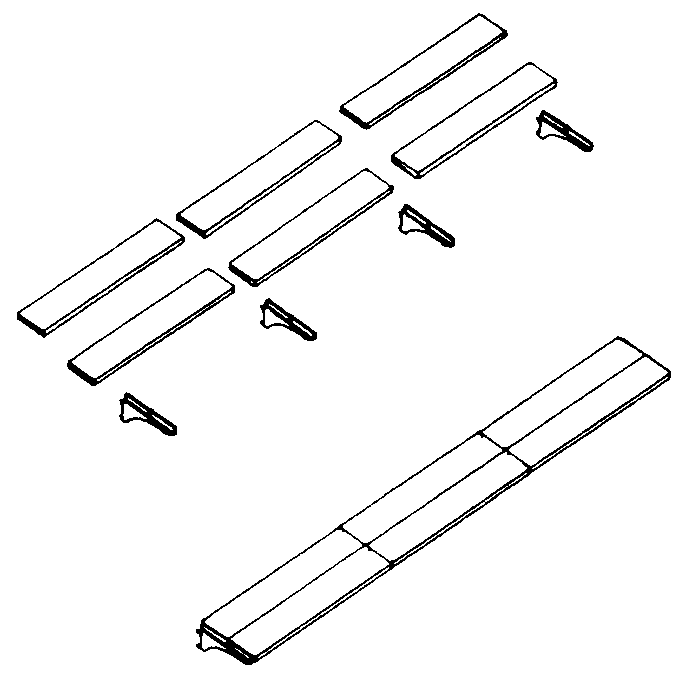 Flat Frame Double Continuous Shelf kti